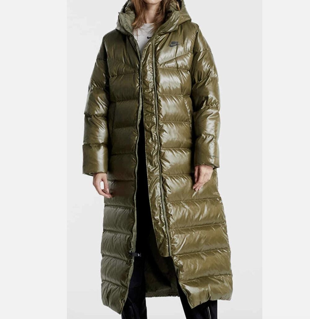 Nike NSW Down Fill Therma Fit Puffer Green Jacket Size XS